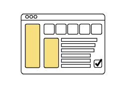 Two yellow vertical bars on black background.